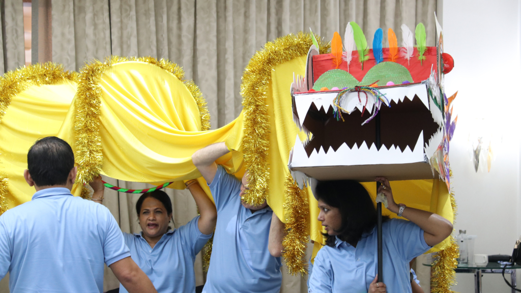 corporate dragon dance team building